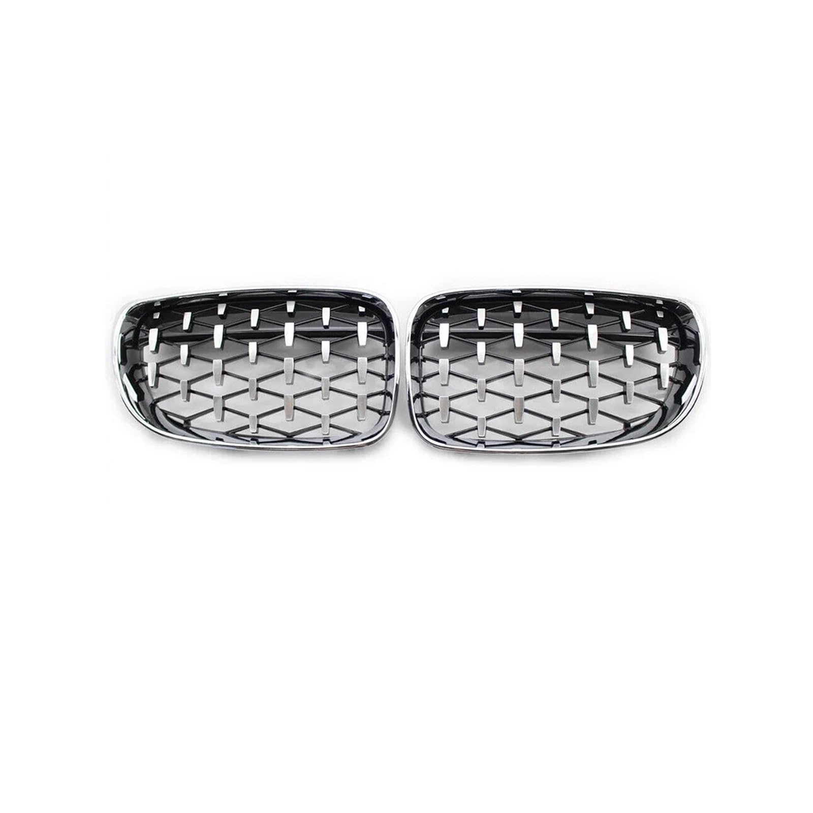 Frontgrill Für 1Serie E81 E87 E82 E88 128I 130I 135I 2007-2011 Auto Frontstoßstange Kühlergrill Vorne Haube Kühlergrill(Diamonds-Silver) von AHRPKAMERD