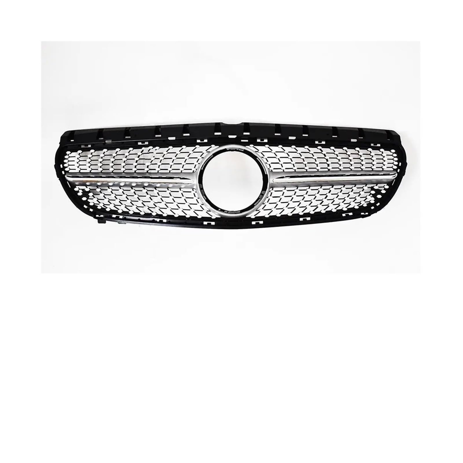 Frontgrill Für B Für Klasse W246 2012-2019 Auto Kühlergrill Stoßstange Grill Haube Mesh Vorne Haube Kühlergrill(15-19 Diamond Silver) von AHRPKAMERD