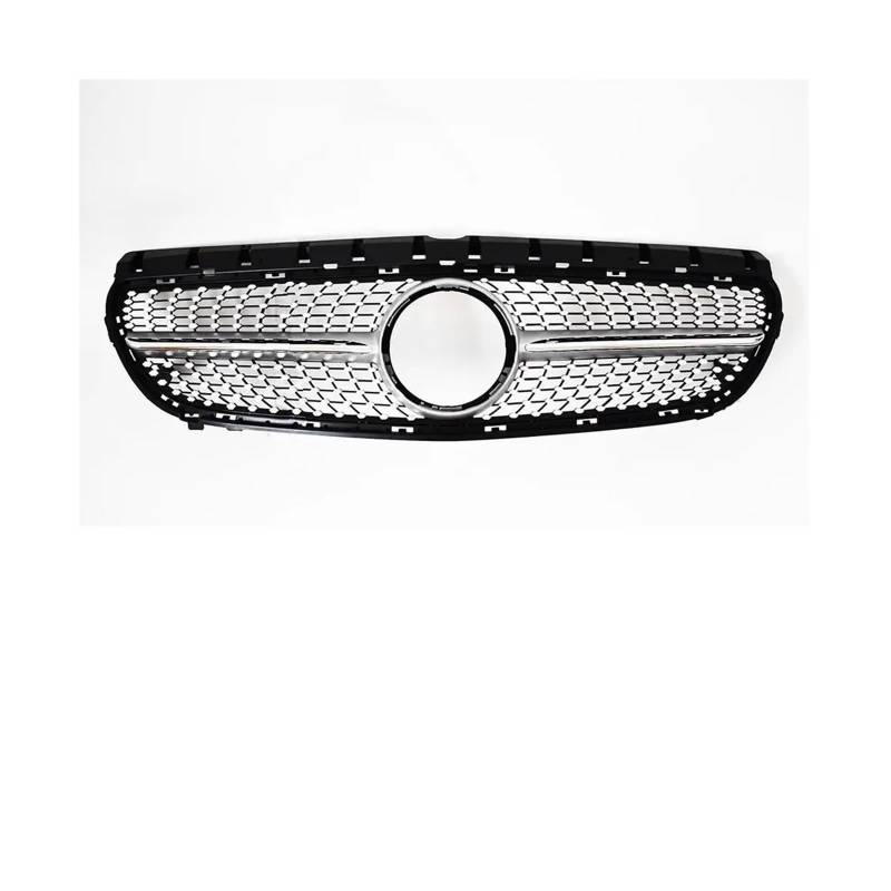 Frontgrill Für B Für Klasse W246 2012-2019 Auto Kühlergrill Stoßstange Grill Haube Mesh Vorne Haube Kühlergrill(15-19 Diamond Silver) von AHRPKAMERD