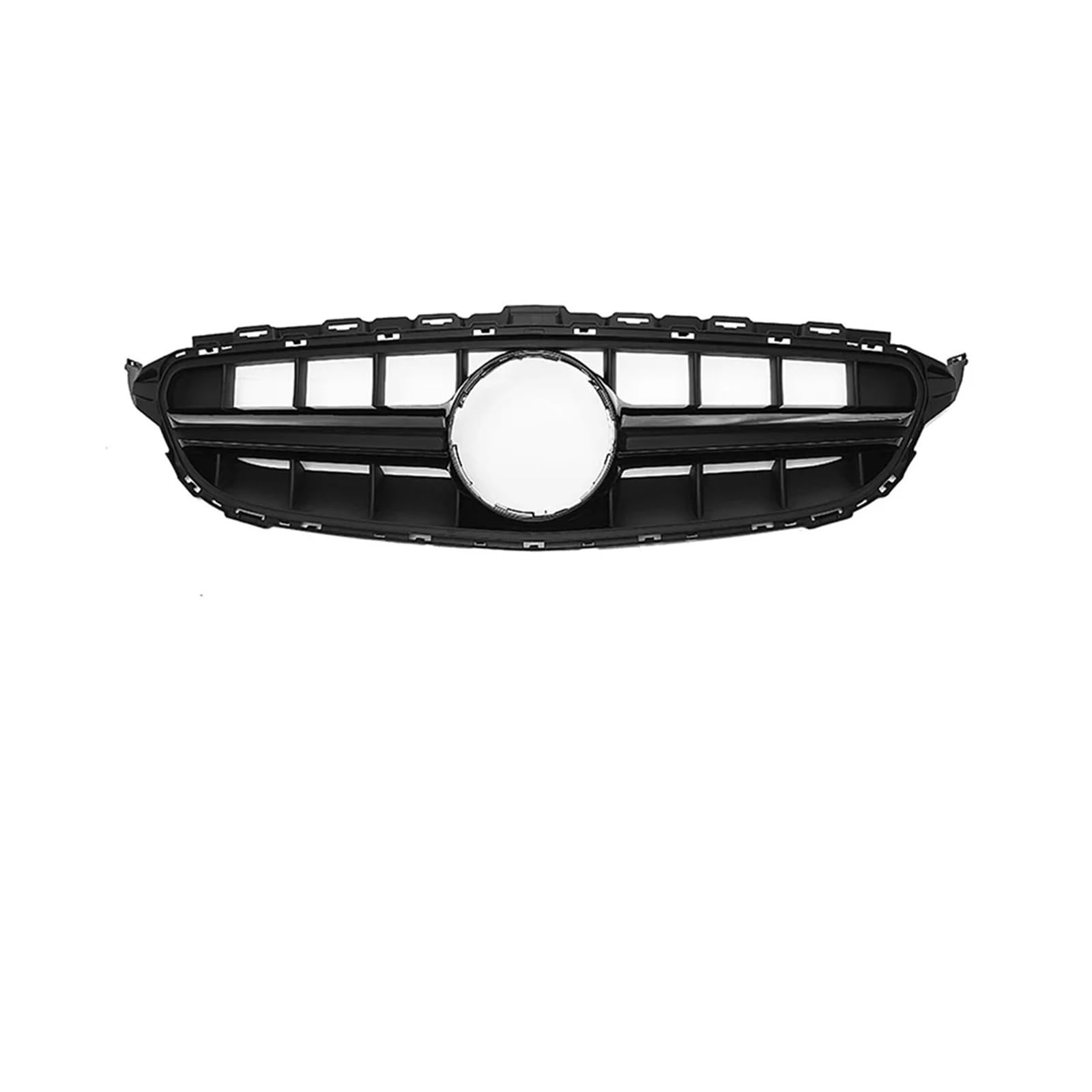 Frontgrill Für C-Klasse W205 C180 C200 C250 C300 2015-2018 Frontstoßstangengrill Chrom Vorne Haube Kühlergrill(C-Glossy Black) von AHRPKAMERD