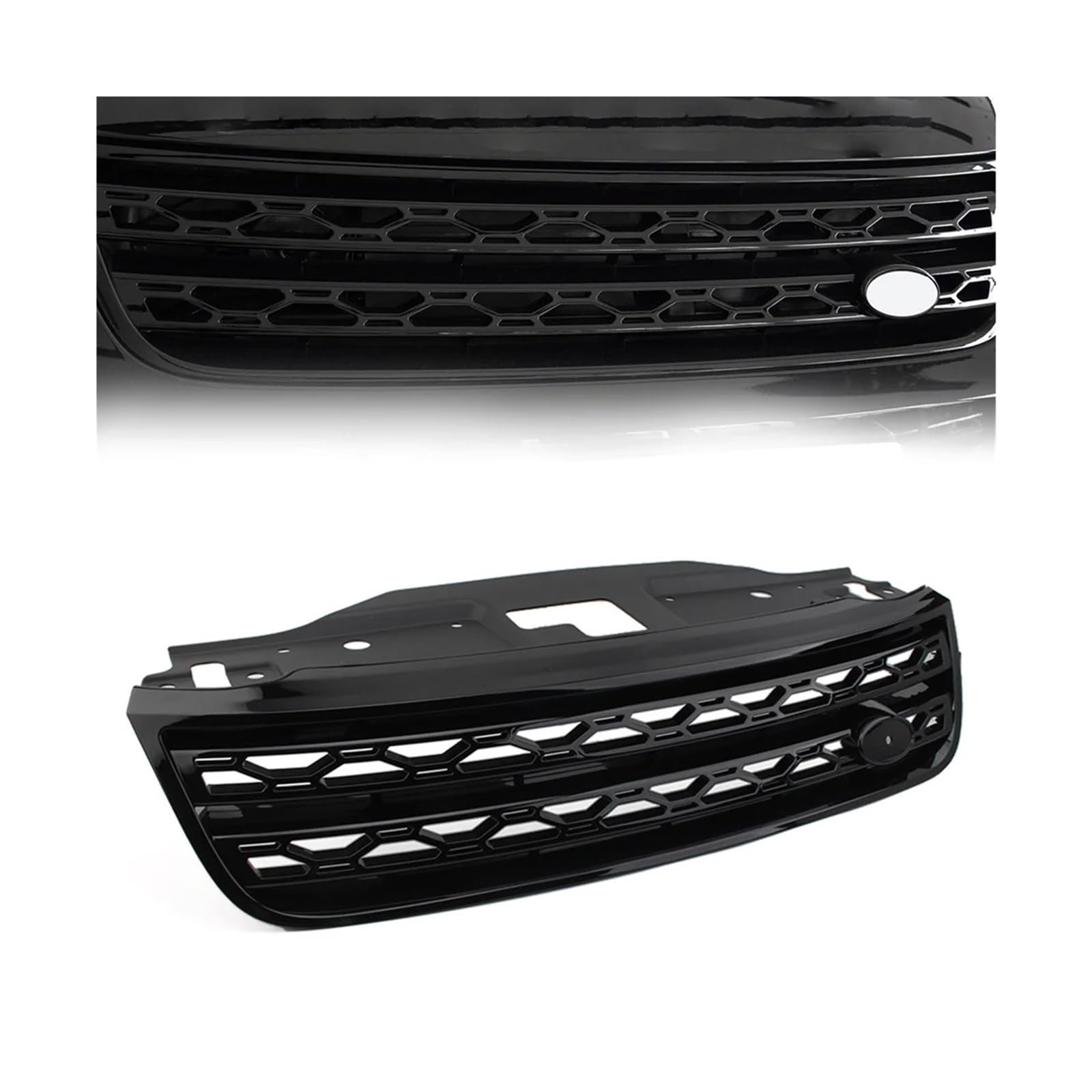 Frontgrill Für Land Für Rover Für Discovery 5 2017-2021 Auto Frontstoßstange Grill Lufteinlass Kühlergrill Vorne Haube Kühlergrill(Black Net) von AHRPKAMERD