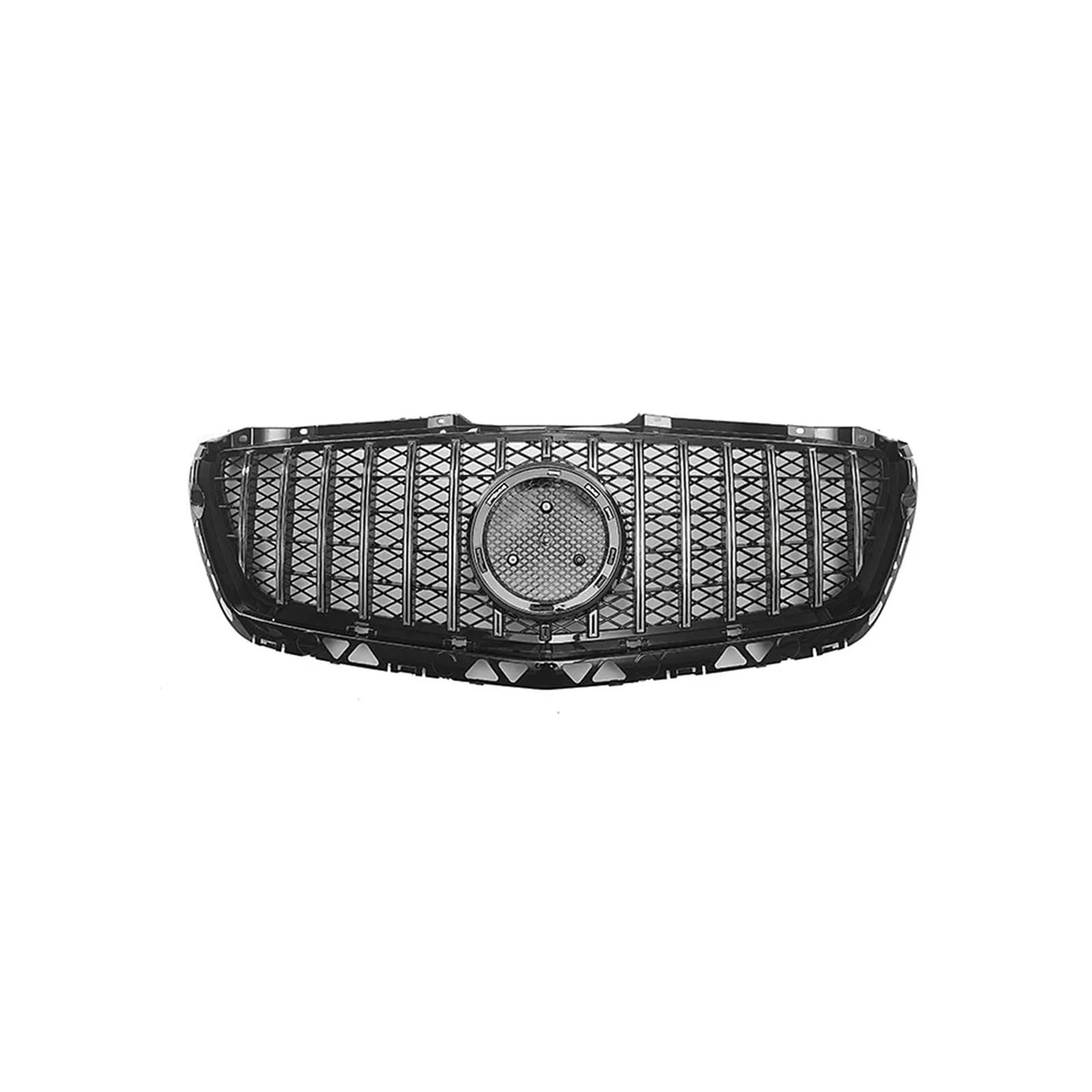Frontgrill Für W906 2014 2015 2016 2017 Auto Kühlergrill Grill Upgrade Diamant Stil Grills Vorne Haube Kühlergrill(Silver) von AHRPKAMERD