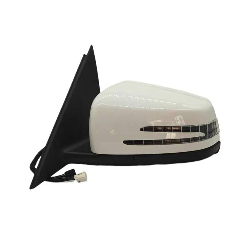 Seitenspiegel Für S-Klasse S300 S350 S400 S63 W221 2006-2013 Auto Power Side Tür Rückspiegel Montage Komplett-Außenspiegel(1PC Left White) von AHRPKAMERD