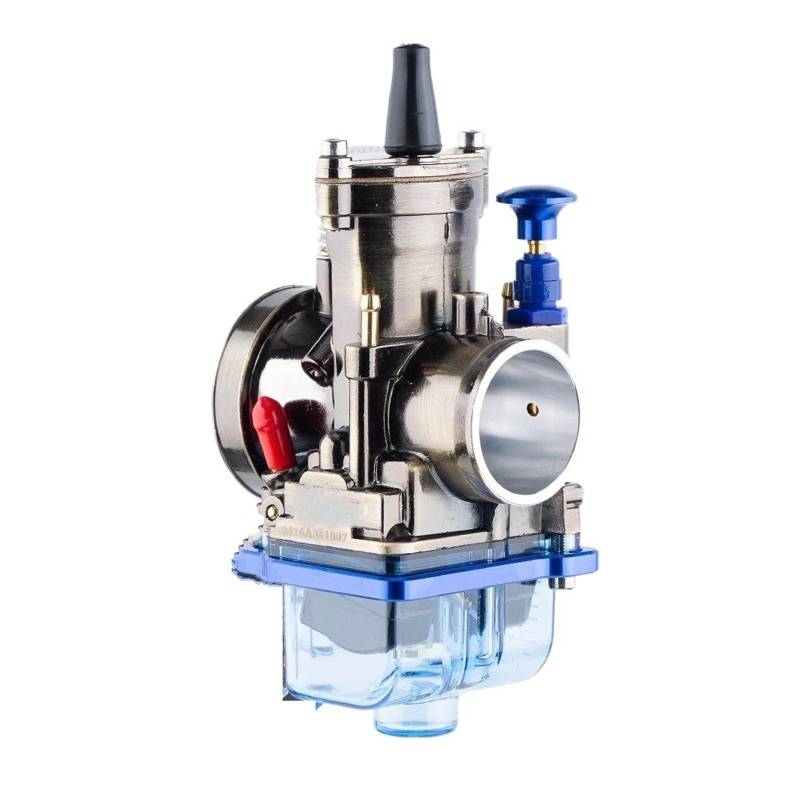 Vergaser Carb Für MAIKUNI 2T 4T PWK 21 24 26 28 30 32 34mm Motorrad Vergaser Motor Moto Roller UTV ATV Vergaser Motoren(PWK 32 Blue) von AHRPKAMERD