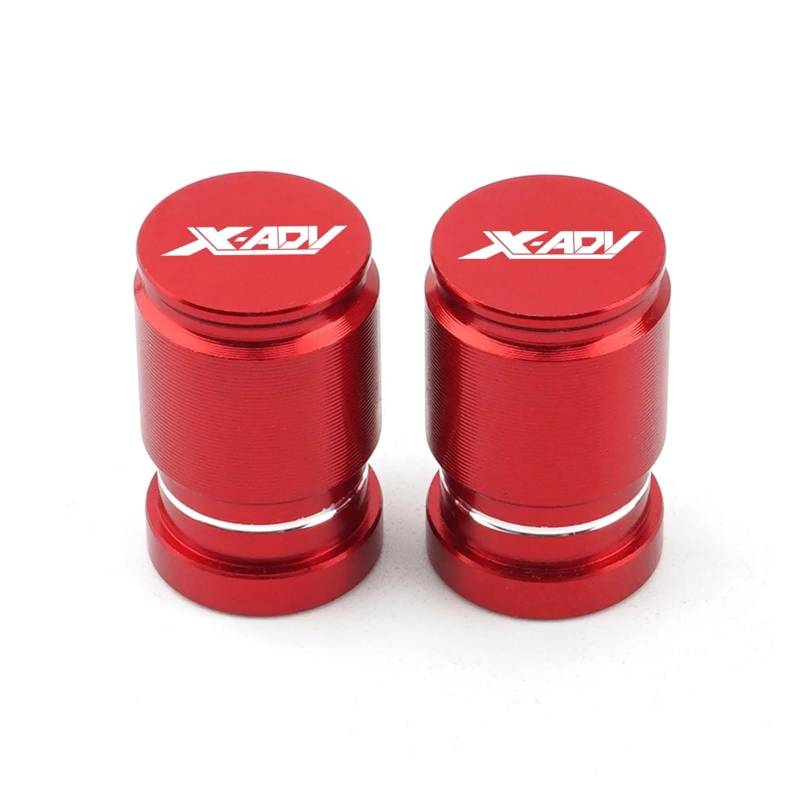 Ventilschaftabdeckungen für Motorräder Für Hon@&da X-ADV750 XADV750 X-ADV XADV 750 Motorrad Reifen Ventil Air Port Stem Abdeckung Kappe Stecker CNC Aluminium Zubehör(Red) von AHUTCYK