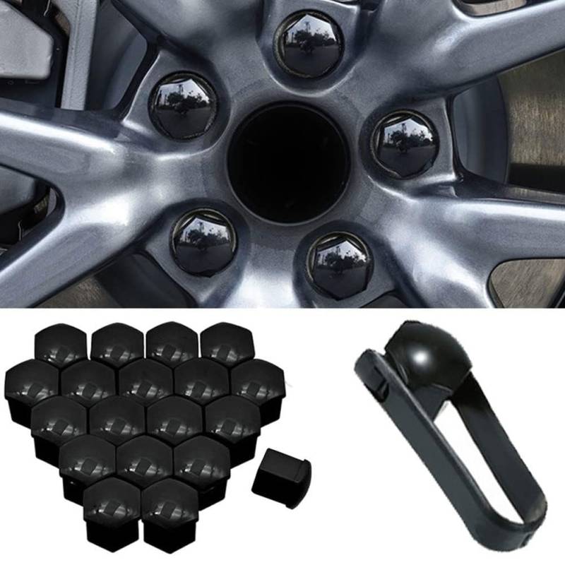 20 Stücke Radschraubenkappen für VW Multivan T5 2007-2015 Auto Radmutternkappen, Radschrauben Radmuttern Radbolzen Kappen Schraubenfelgen Außenschutz,B-19mm von AIBINGBH