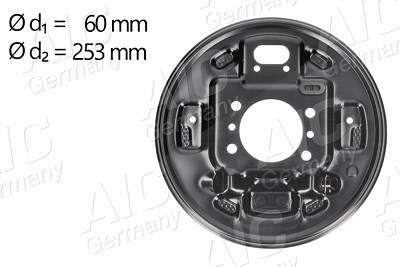 Aic 2x Abdeckblech, Bremstrommel von AIC
