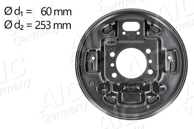Aic 2x Abdeckblech, Bremstrommel von AIC