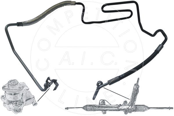 Hydraulikschlauch, Lenkung von Hydraulikpumpe nach Lenkgetriebe AIC 54954 von AIC