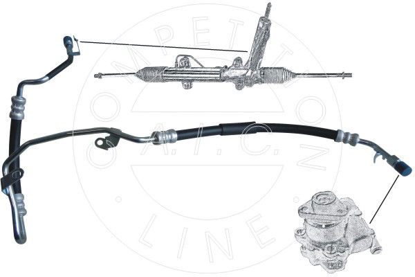 Hydraulikschlauch, Lenkung von Hydraulikpumpe nach Lenkgetriebe AIC 55927 Hydraulikschlauch, Lenkung von Hydraulikpumpe nach Lenkgetriebe AIC 55927 von AIC