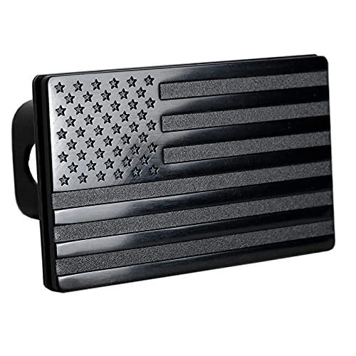 AIDIRui Abdeckung für Anhängerkupplung mit amerikanischer Flagge, Metall, USA-Flagge, Abdeckung für Anhängerkupplung (passend für 5,1 cm Empfänger) von AIDIRui
