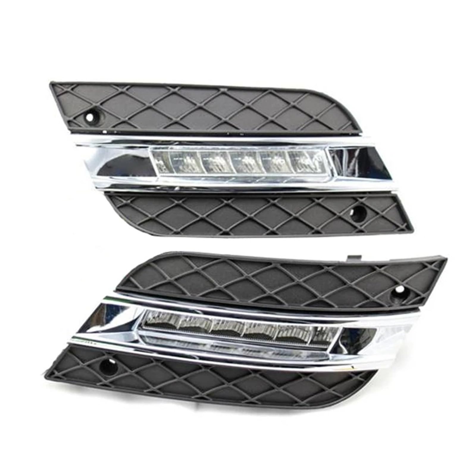 AIDLMBG Scheinwerfer für Benz ML350 W164 ML300 ML320 2010 2011 LED-Tagfahrlicht DRL Nebelscheinwerfer Frontlicht (links) von AIDLMBG