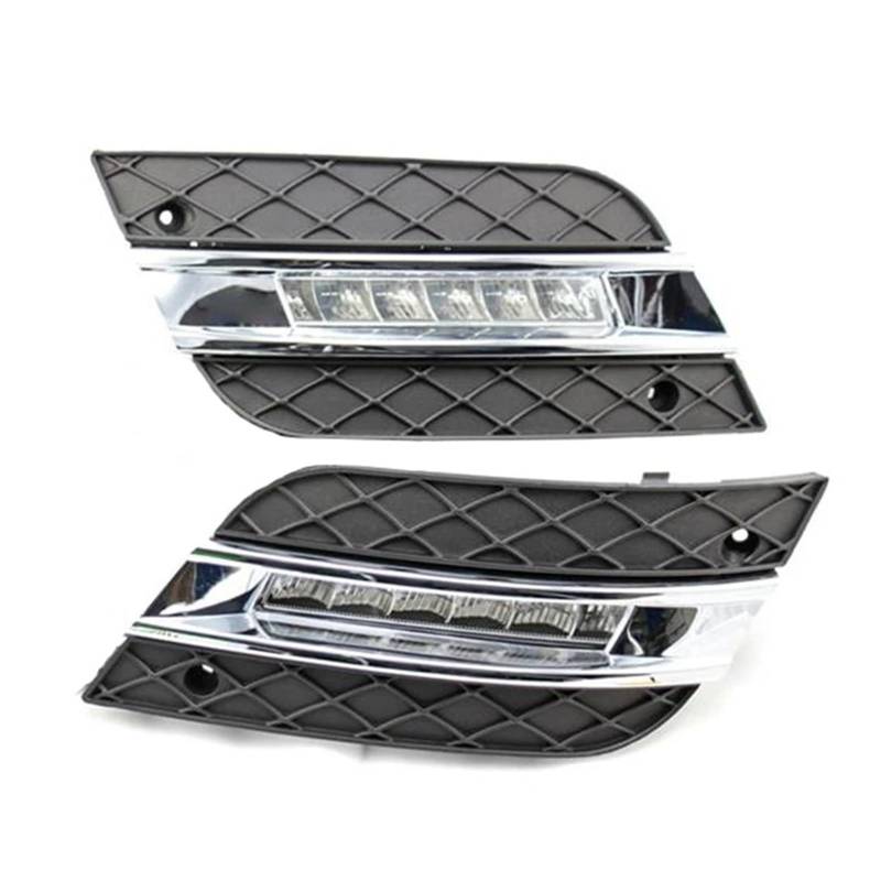 AIDLMBG Scheinwerfer für Benz ML350 W164 ML300 ML320 2010 2011 LED-Tagfahrlicht DRL Nebelscheinwerfer Frontlicht (links) von AIDLMBG