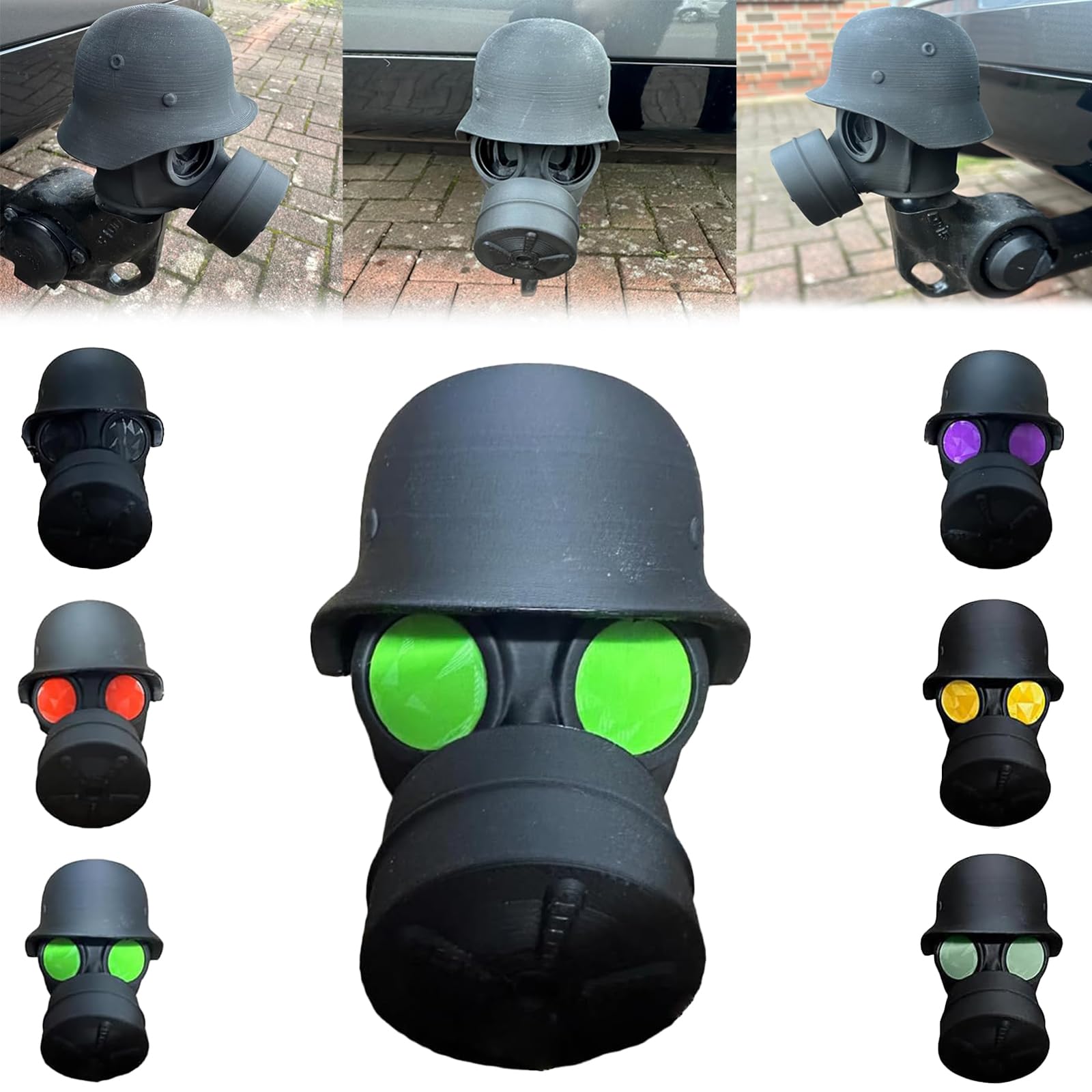 Abdeckkappe FüR AnhäNgerkupplung, Fun Gasmaske Helm Kappe AnhäNgerkupplung Lustig, FüR 50 Mm AnhäNgerkupplung Abdeckung Staubdicht &Wasserdicht,MüTze Mit Helm Und Maske Mit Wunschaugenfarbe (grün) Abdeckkappe FüR AnhäNgerkupplung, Fun Gasmaske Helm Kappe AnhäNgerkupplung Lustig, FüR 50 Mm AnhäNgerkupplung Abdeckung Staubdicht &Wasserdicht,MüTze Mit Helm Und Maske Mit Wunschaugenfarbe (grün) von AIDODIA