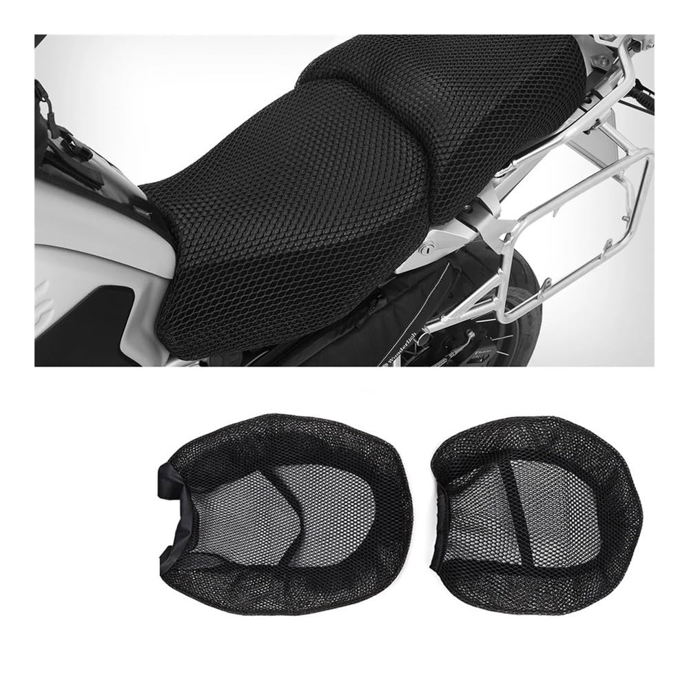 AIERDEYP Sitzabdeckung Motorrad 3D Mesh Stoff Schutz Kissen Sitzbezug Stoff Sattel Sitzbezug Für Für R1200GS R LC ADV Für Abenteuer R1250GS(R1200GS 2013-2018) von AIERDEYP
