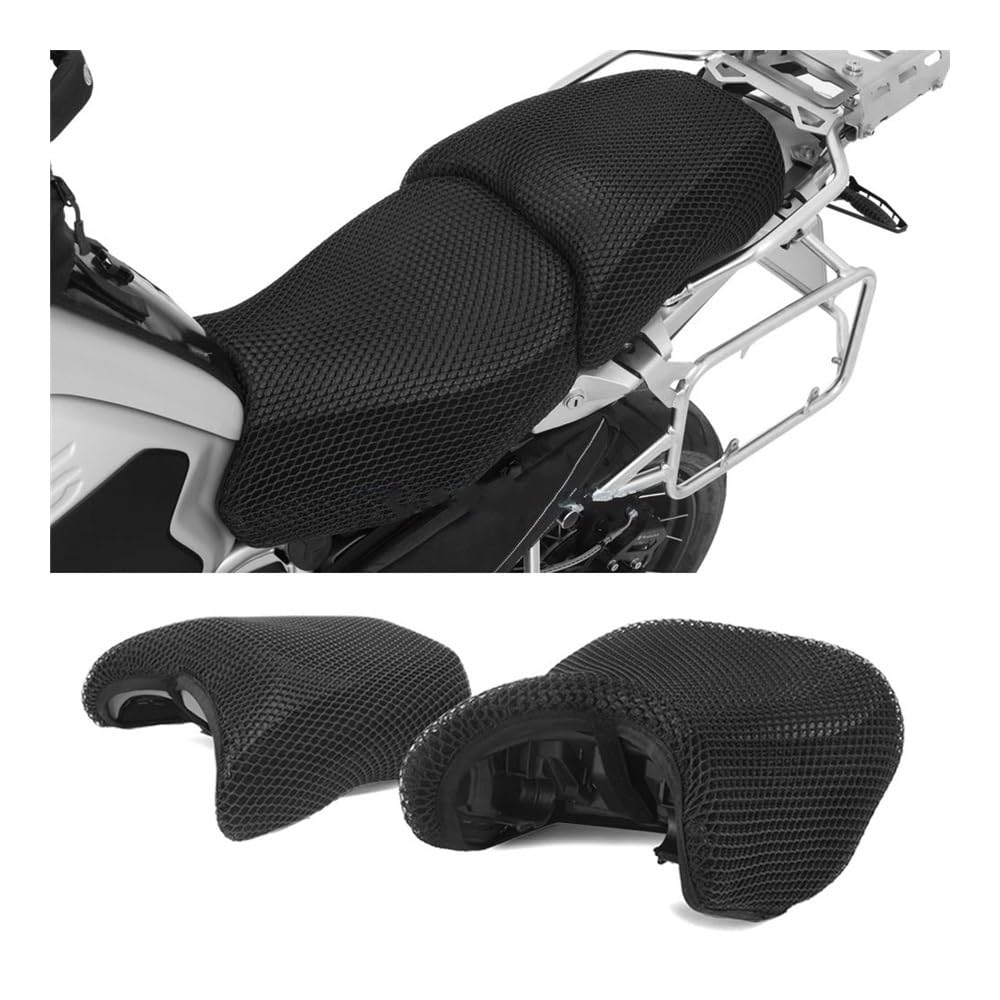 AIERDEYP Sitzabdeckung Motorrad Für Für R1200GS LC ADV Für Abenteuer R1250GS Motorrad Anti-Slip 3D Mesh Stoff Sitzbezug Atmungsaktive wasserdichte Kissen(for R1200GS 2004-2012) von AIERDEYP