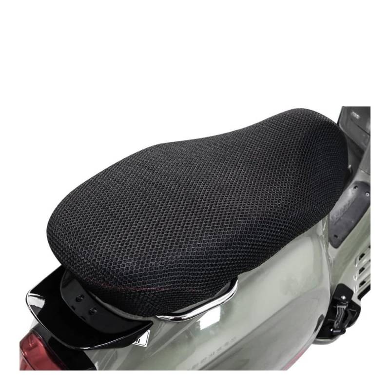 AIERDEYP Sitzabdeckung Motorrad Motorrad Anti-Slip 3D Mesh Stoff Sitzbezug Atmungsaktive wasserdichte Kissen Für Vesp&a Für Primavera Sprint LX GTS GTV von AIERDEYP
