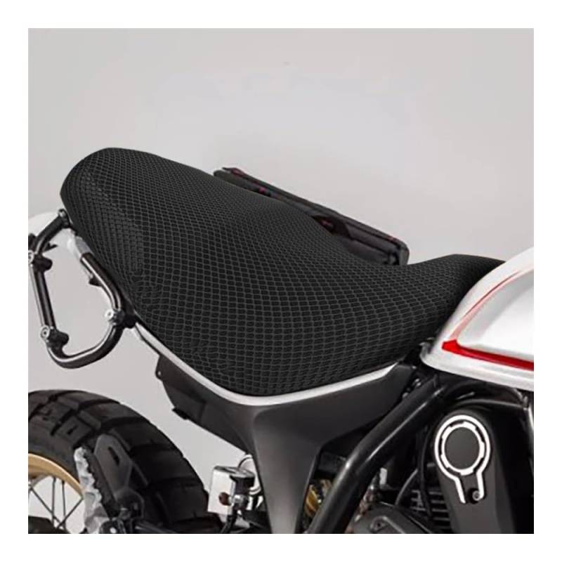 AIERDEYP Sitzabdeckung Motorrad Motorrad Schutz Kissen Sitzbezug Für Du&Cati Für Scrambler 800 Für Scrambler800 Nylon Stoff Sattel Sitzbezug von AIERDEYP