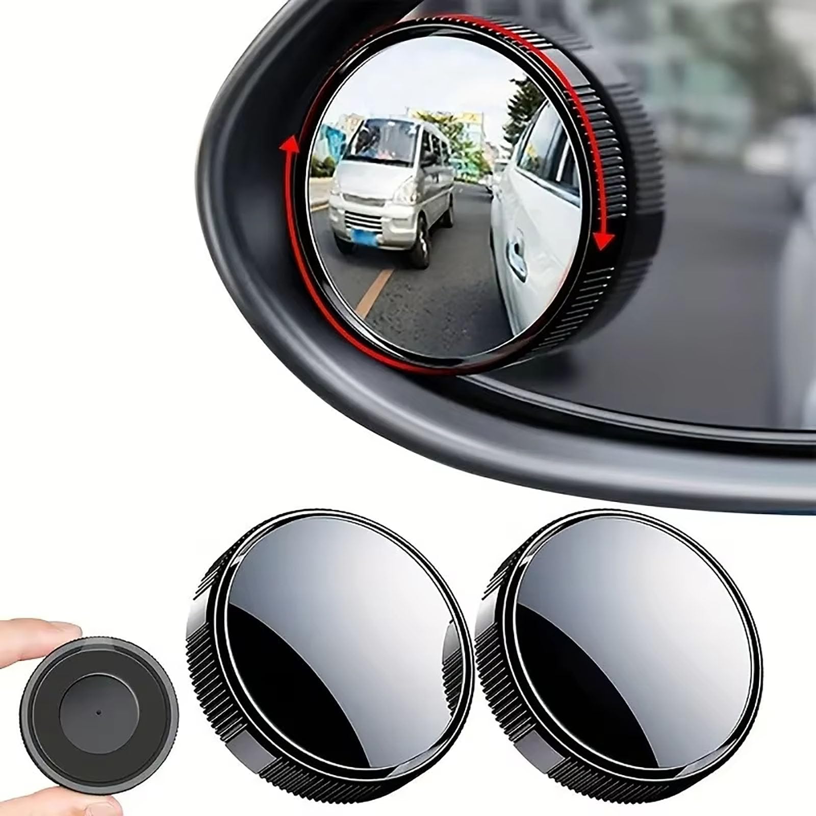 2 Stück Auto-Toter-Winkel-Spiegel, 360 ° Weitwinkel-Saugnapf-Rückspiegel, Zusätzlicher Konvexer Spiegel, Kompatibel für ORA Funky Cat,1-Black 2 Stück Auto-Toter-Winkel-Spiegel, 360 ° Weitwinkel-Saugnapf-Rückspiegel, Zusätzlicher Konvexer Spiegel, Kompatibel für ORA Funky Cat,1-Black von AIMQIAD