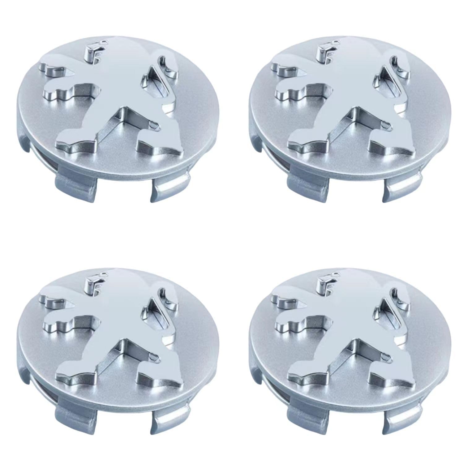 4 STÜCKE 60mm Metall-Radkappen Emblem-Abzeichen Logo Felgen Radkappenabdeckungen Außendekoration Zubehör für Peugeot 208 2019-2023 2024,normal-Silver a 4 STÜCKE 60mm Metall-Radkappen Emblem-Abzeichen Logo Felgen Radkappenabdeckungen Außendekoration Zubehör für Peugeot 208 2019-2023 2024,normal-Silver a von AIMXGBPS