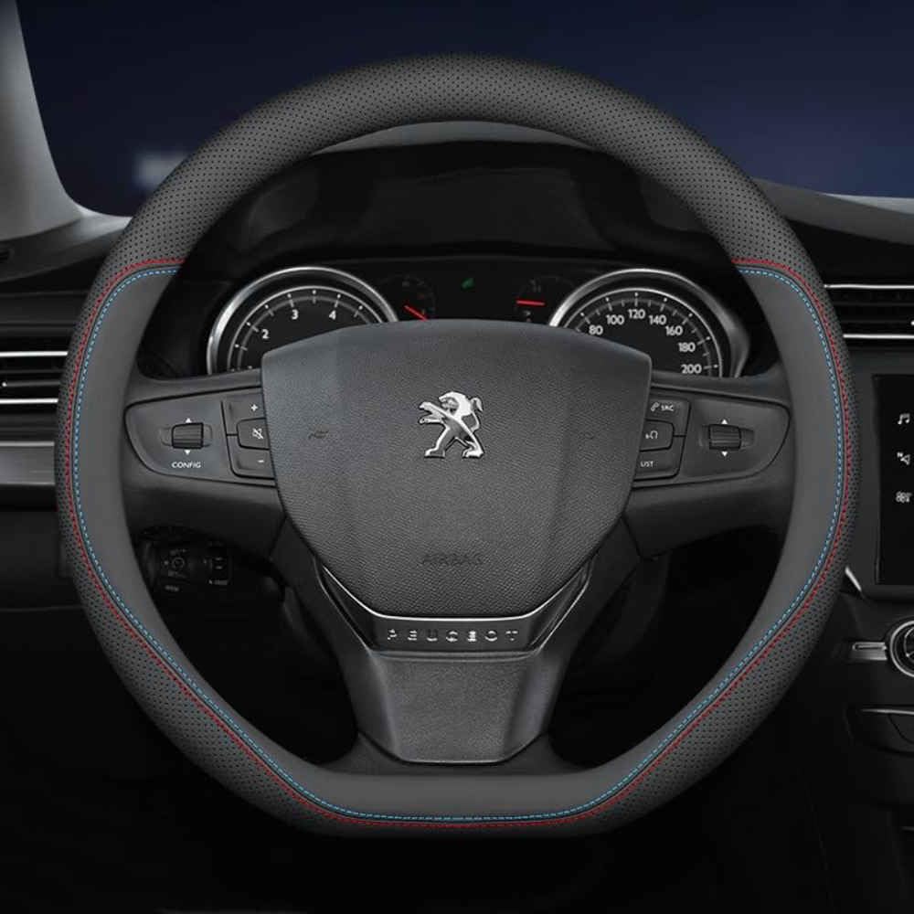 Lenkradbezug für Peugeot 308 408 508 2008 301 3008, atmungsaktiv, rutschfest, komfortabel, langlebig, sicherer Lenkradschutz, Innenausstattung,DShape-B Lenkradbezug für Peugeot 308 408 508 2008 301 3008, atmungsaktiv, rutschfest, komfortabel, langlebig, sicherer Lenkradschutz, Innenausstattung,DShape-B von AIMXGBPS