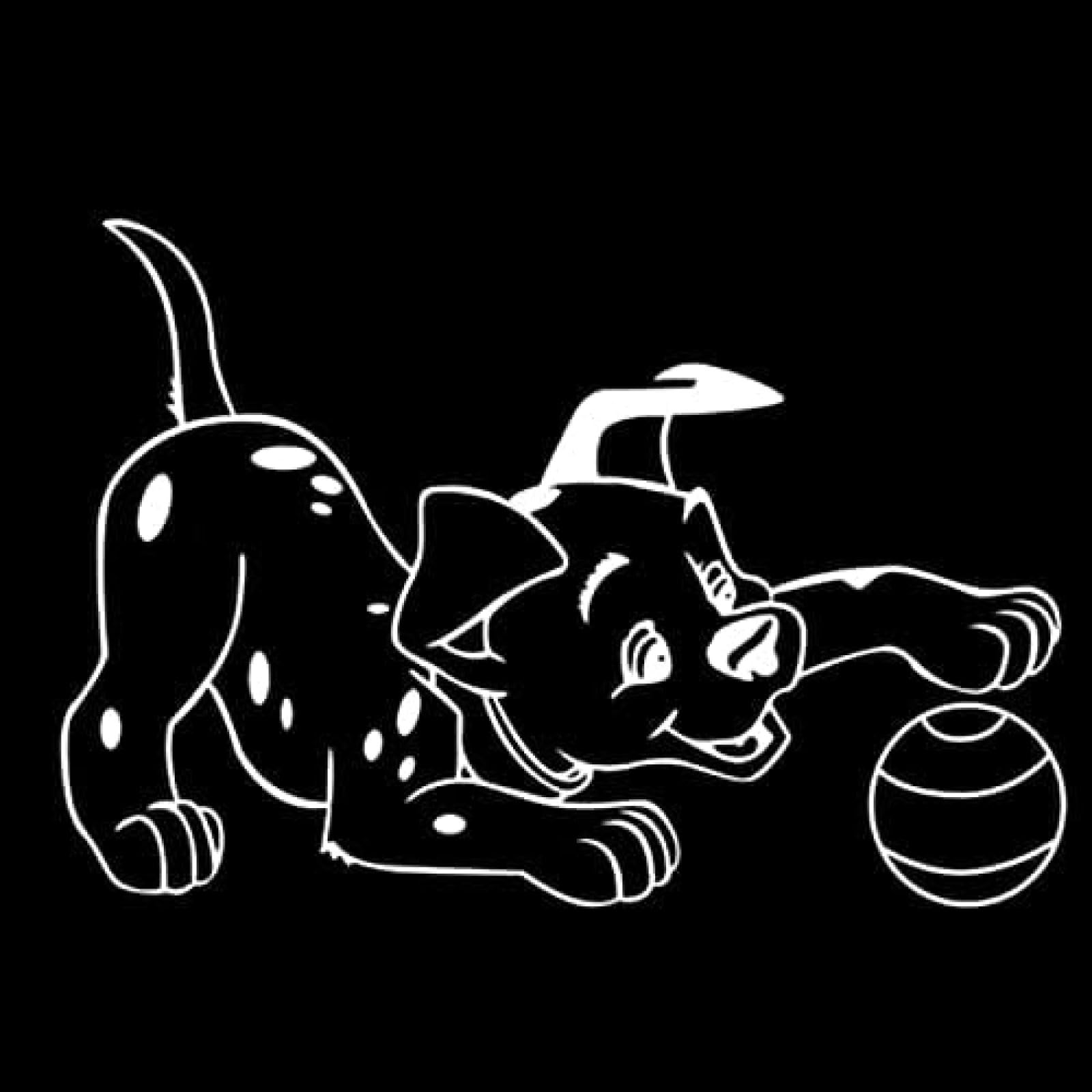AIPASTN 15 cm*10,2 cm EIN Hund Spielt Vinylaufkleber In Einem Ballauto -Aufkleber 1PS AIPASTN 15 cm*10,2 cm EIN Hund Spielt Vinylaufkleber In Einem Ballauto -Aufkleber 1PS von AIPASTN