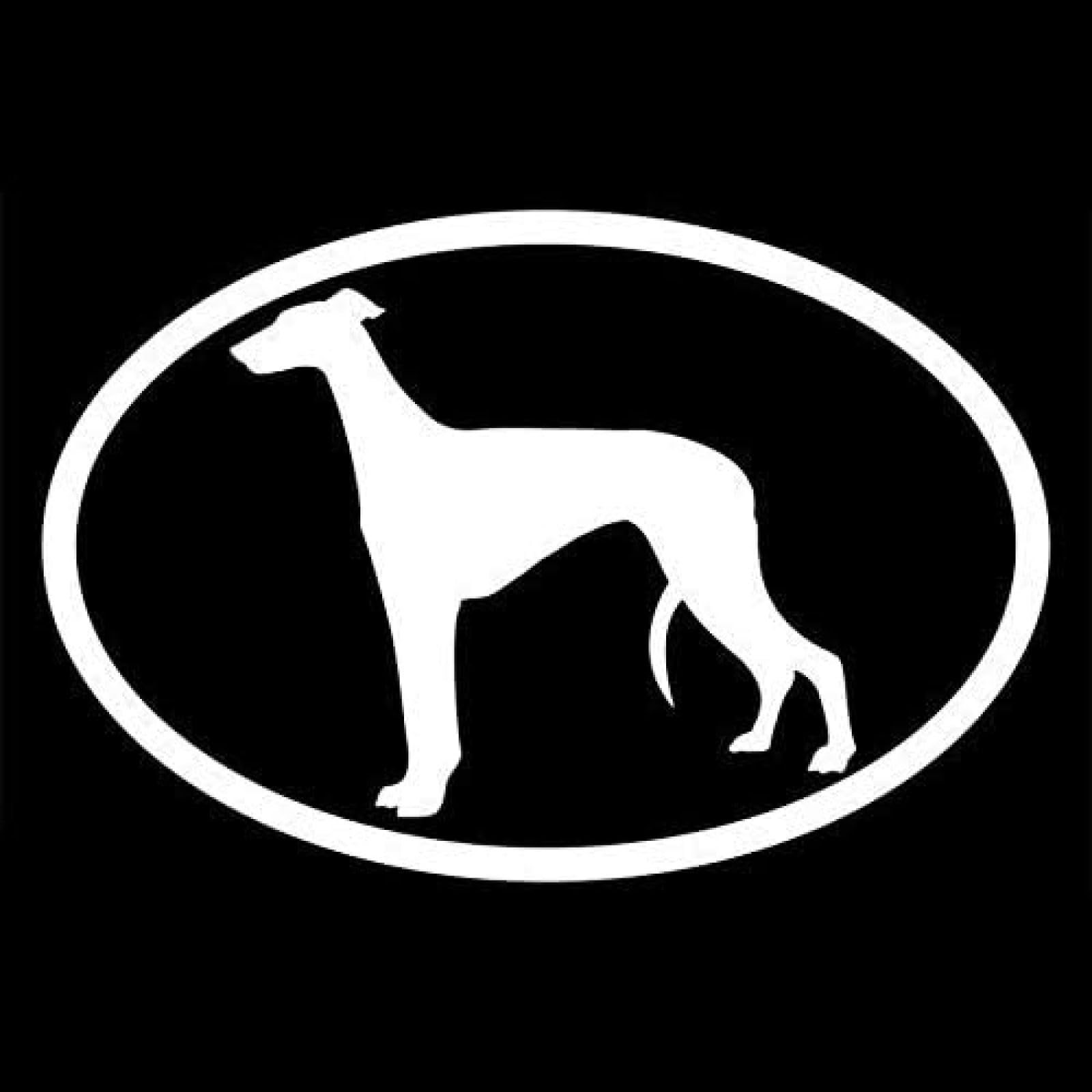 AIPASTN 15.2 * 10,2 cm Greyhound Oval Klassische Hundefenster-Dekoration Aufkleber Motorradzubehör C6-1510 1PS AIPASTN 15.2 * 10,2 cm Greyhound Oval Klassische Hundefenster-Dekoration Aufkleber Motorradzubehör C6-1510 1PS von AIPASTN
