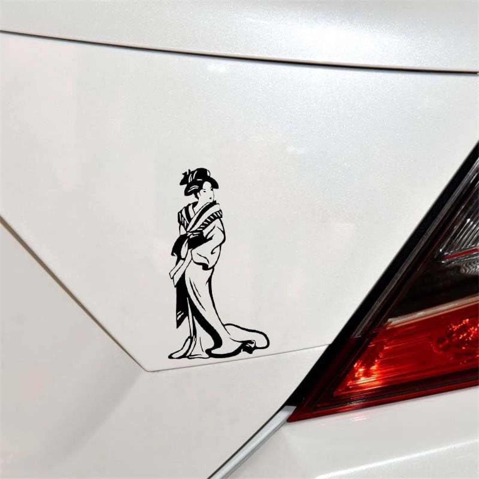 AIPASTN 7.1 * 13,1 cm Gemütlicher Künstlerischer Asiatischer Frau Autoaufkleber Fashion Design Black/Silver Zero Defekt Vinyl -Aufkleber 1PS AIPASTN 7.1 * 13,1 cm Gemütlicher Künstlerischer Asiatischer Frau Autoaufkleber Fashion Design Black/Silver Zero Defekt Vinyl -Aufkleber 1PS von AIPASTN