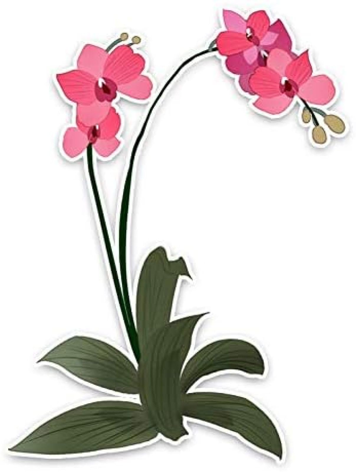 AIPASTN Aufkleber 10.2 X 13,6 cm Schmetterling Orchid Decor -Autoaufkleber Personalisierte Blumen 1PS AIPASTN Aufkleber 10.2 X 13,6 cm Schmetterling Orchid Decor -Autoaufkleber Personalisierte Blumen 1PS von AIPASTN