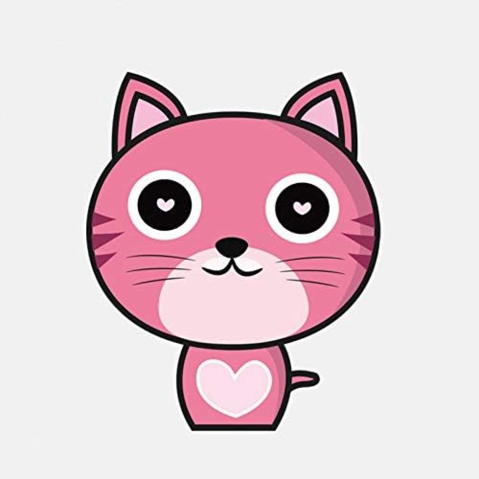 AIPASTN Aufkleber 11,9 cm X 14,1 cm Cartoon Pink Netter Katzenaufkleber PVC -Aufkleber 2PS AIPASTN Aufkleber 11,9 cm X 14,1 cm Cartoon Pink Netter Katzenaufkleber PVC -Aufkleber 2PS von AIPASTN