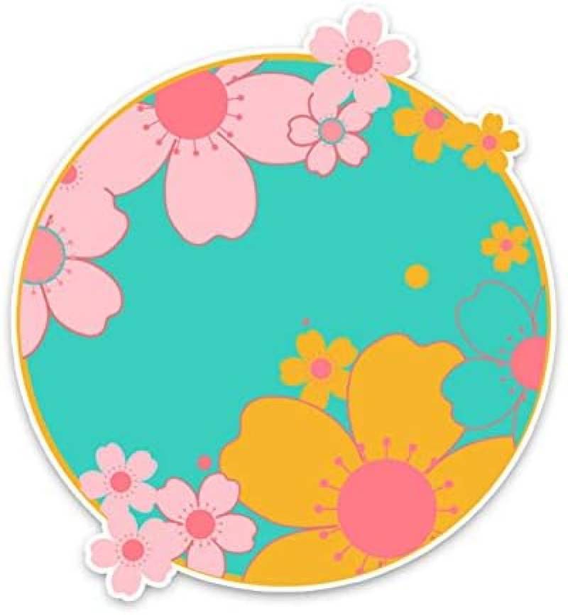 AIPASTN Aufkleber 13 X 14,3 cm Schöne Kirschblütenblüten Autoaufkleber Zubehör 3PS von AIPASTN