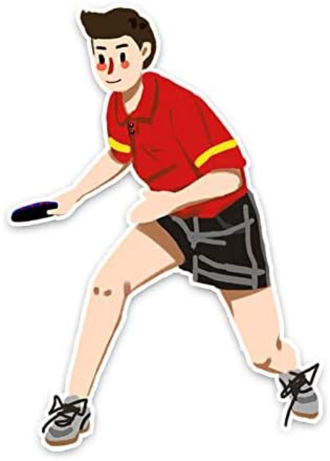 AIPASTN Aufkleber 15,1 X 10,6 cm Interessanter Sport-Ping-Pong-Fitness-Accessoires Autoaufkleber 1PS AIPASTN Aufkleber 15,1 X 10,6 cm Interessanter Sport-Ping-Pong-Fitness-Accessoires Autoaufkleber 1PS von AIPASTN