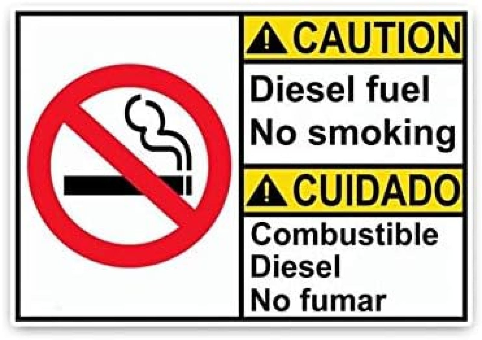 AIPASTN Aufkleber 15,8 X 10,8 cm Persönlichkeit Vorsicht Kraftstoff Ohne Rauchen. Warnzeichen PVC Graphical Car Sticker Decal 1PS AIPASTN Aufkleber 15,8 X 10,8 cm Persönlichkeit Vorsicht Kraftstoff Ohne Rauchen. Warnzeichen PVC Graphical Car Sticker Decal 1PS von AIPASTN
