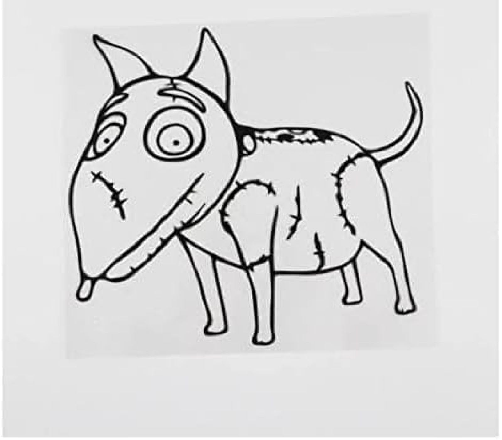 AIPASTN Autoaufkleber 15 cm Schöner Zombie Hund Halloween Abziehbild Vinylauto Aufkleber Schwarz/Silber 2PS AIPASTN Autoaufkleber 15 cm Schöner Zombie Hund Halloween Abziehbild Vinylauto Aufkleber Schwarz/Silber 2PS von AIPASTN