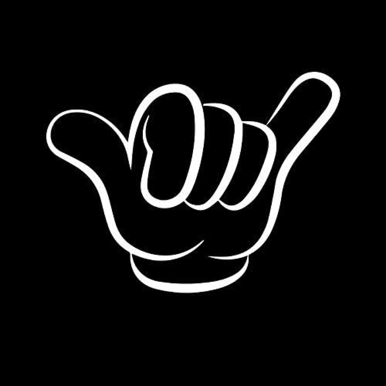 AIPASTN Autoaufkleber Lose Shaka Hand Wasserdichtes Vinyl -Aufkleber -Autozubehör Pegatinas para Coche DIY (3) 3PS von AIPASTN
