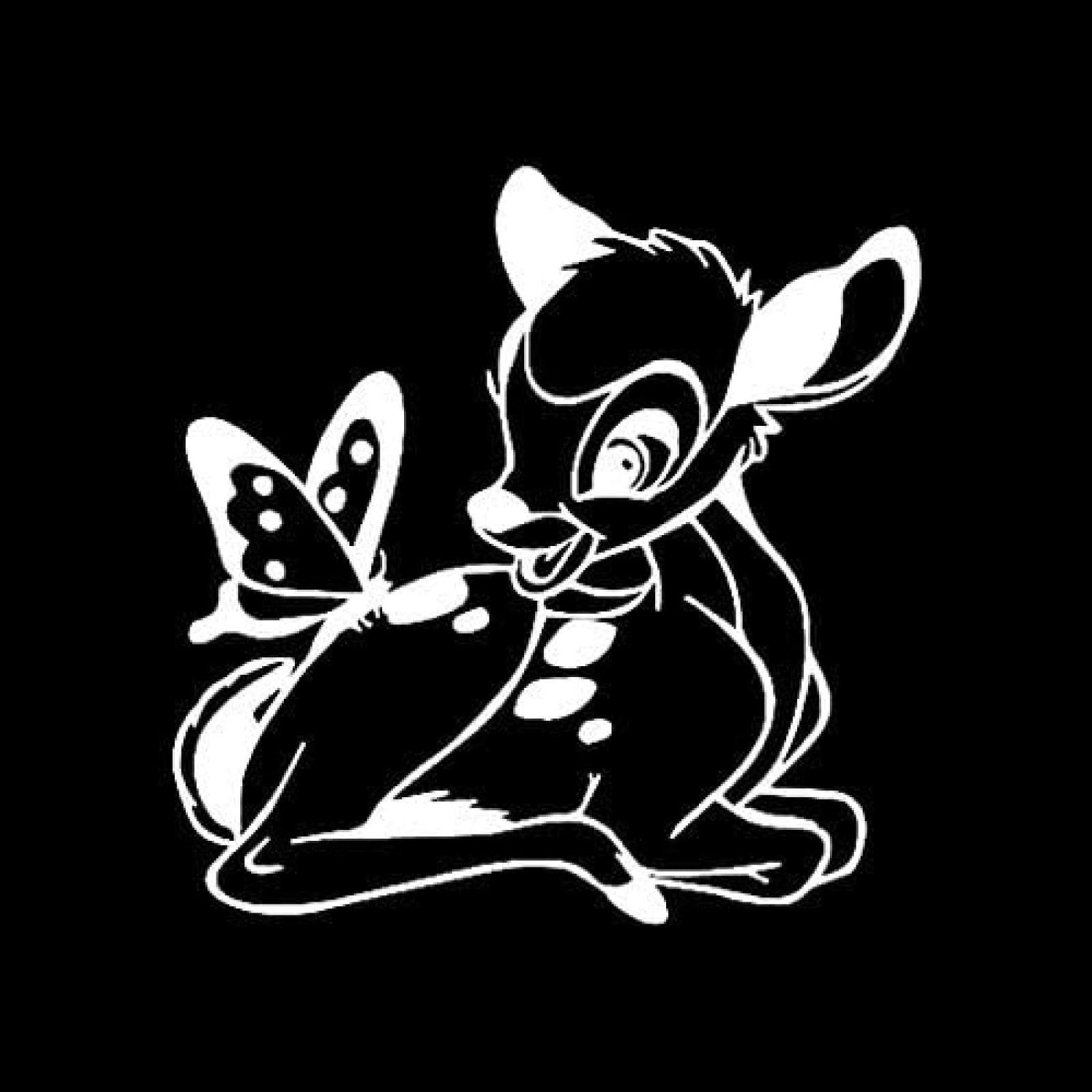 AIPASTN Cartoon Bambi Hirsch Mit Schmetterling Niedliche Tierauto Aufkleber Automobile Motorräder Außenzubehör Vinylabziehbilder 2PS AIPASTN Cartoon Bambi Hirsch Mit Schmetterling Niedliche Tierauto Aufkleber Automobile Motorräder Außenzubehör Vinylabziehbilder 2PS von AIPASTN