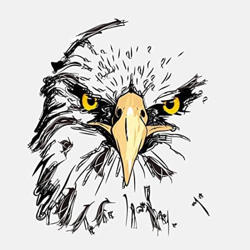 AIPASTN Creative Car Sticker Eagle Eye Scharfe Beobachtungszubehör Reflektierende PVC -Aufkleber Für Lada Vesta Peugeot, 14 cm*12 cm 2PS von AIPASTN