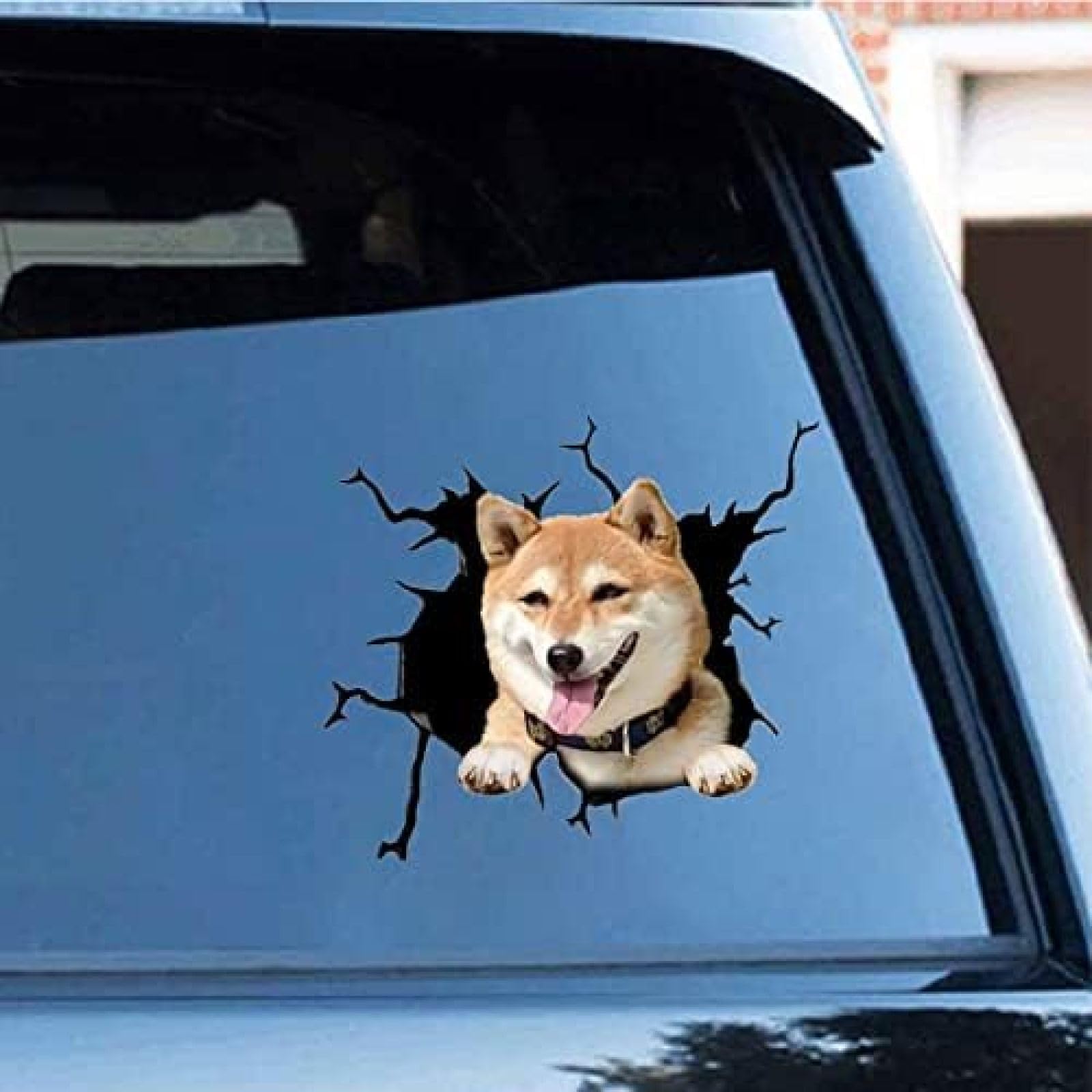 AIPASTN Funny Corgi Car Cracking Aufkleber, 11,8x11.8in 3D Vinyl Waterfeste Hundautomatikschalter Für Wandlaptop -Autofenster -LKW -Stoßfänger Kühlschrank 2PS AIPASTN Funny Corgi Car Cracking Aufkleber, 11,8x11.8in 3D Vinyl Waterfeste Hundautomatikschalter Für Wandlaptop -Autofenster -LKW -Stoßfänger Kühlschrank 2PS von AIPASTN