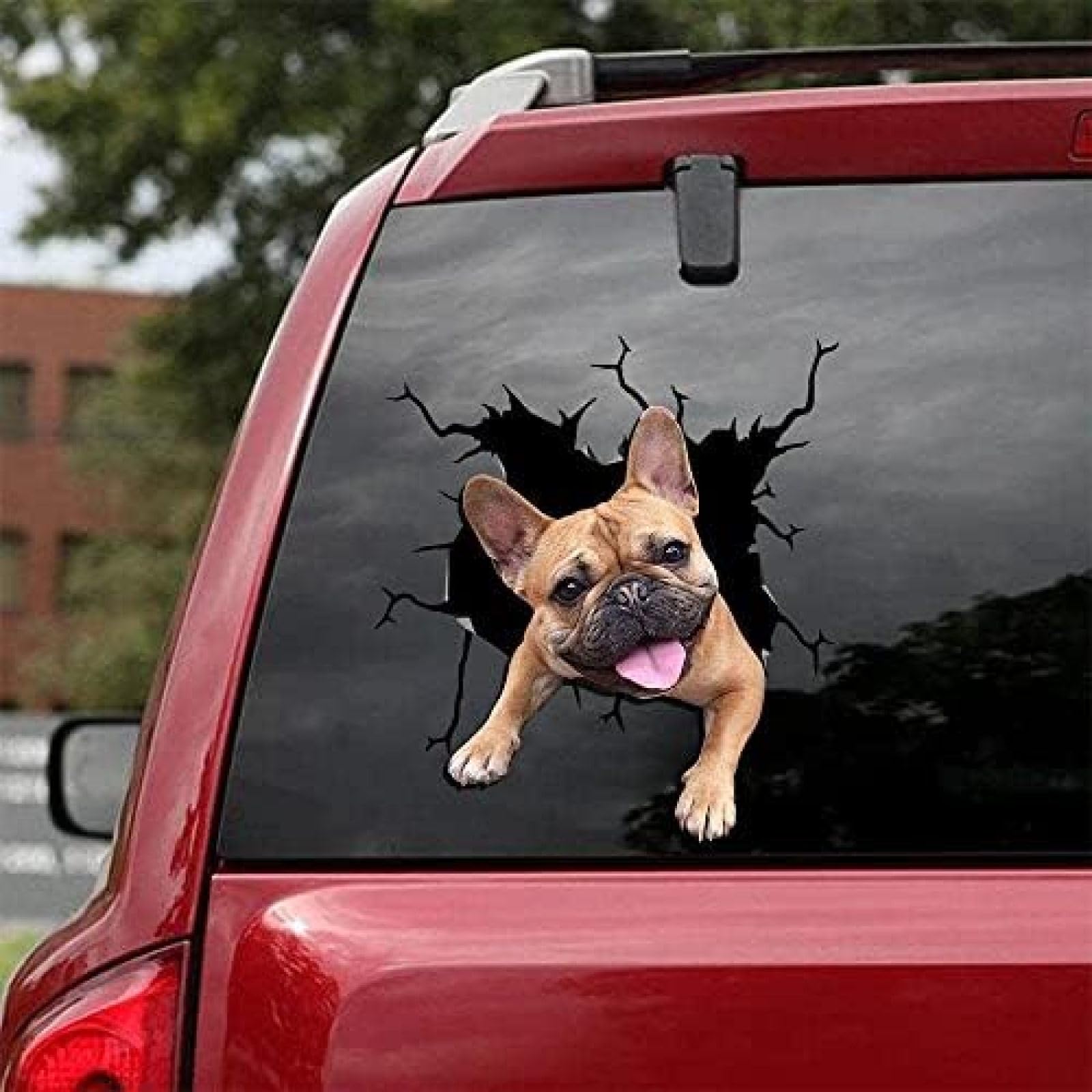 AIPASTN Lustige Französische Bulldoggenauto -Cracking -Abziehbilder, 3D -Vinyl -wasserdichte Autoaufkleber Für Wandlaptop -Autofenster -LKW -Stoßstange 11.8x11.8in 1PS AIPASTN Lustige Französische Bulldoggenauto -Cracking -Abziehbilder, 3D -Vinyl -wasserdichte Autoaufkleber Für Wandlaptop -Autofenster -LKW -Stoßstange 11.8x11.8in 1PS von AIPASTN