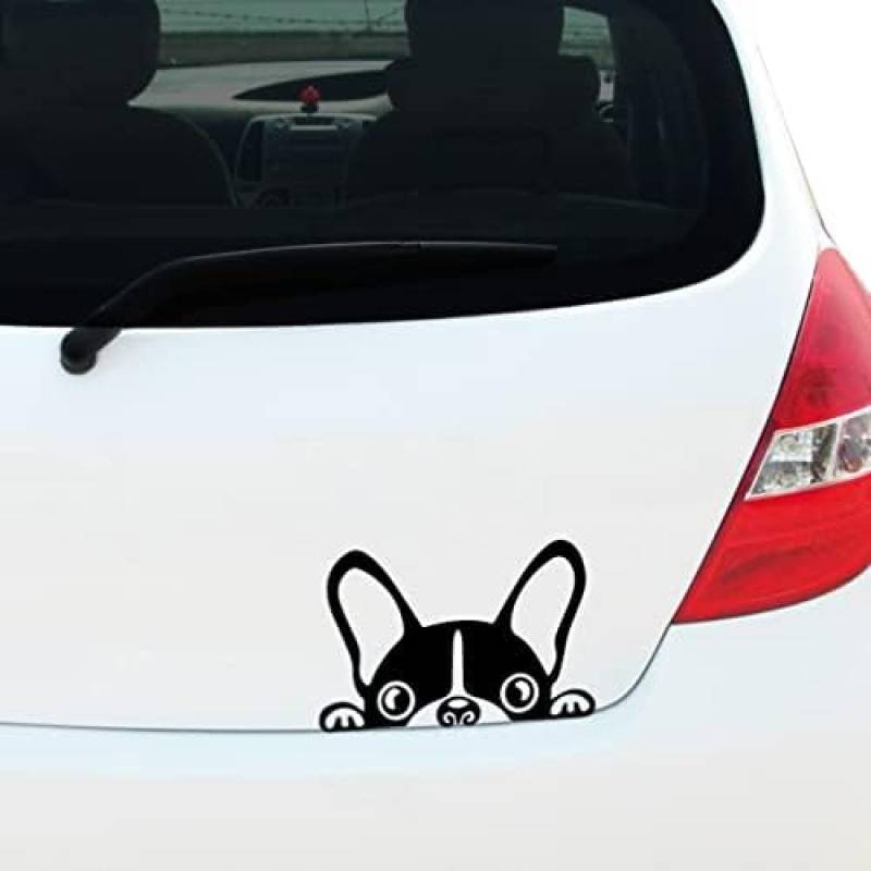 AIPASTN Pinkende Französische Bulldoggen -Vinyl -Aufkleber Für Autofenster Stoßfänger Haustierhundin, Karawanenaufkleber, Laptop -Aufkleber, 180 Mm 3PS von AIPASTN