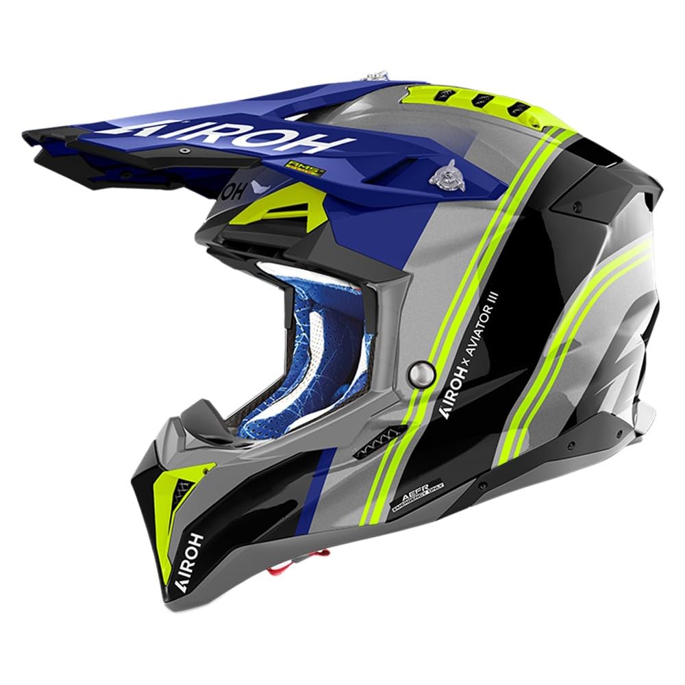 AIROH AVIATOR 3 HIMA BLUE GLOSS L AIROH AVIATOR 3 HIMA BLUE GLOSS L von AIROH