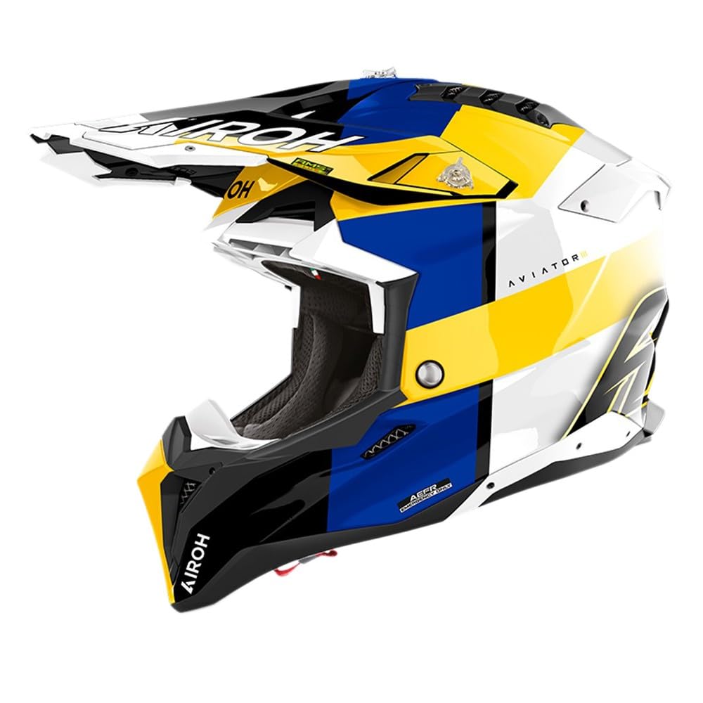 AIROH AVIATOR 3 MONARCH BLUE/YELLOW GLOSS M AIROH AVIATOR 3 MONARCH BLUE/YELLOW GLOSS M von AIROH