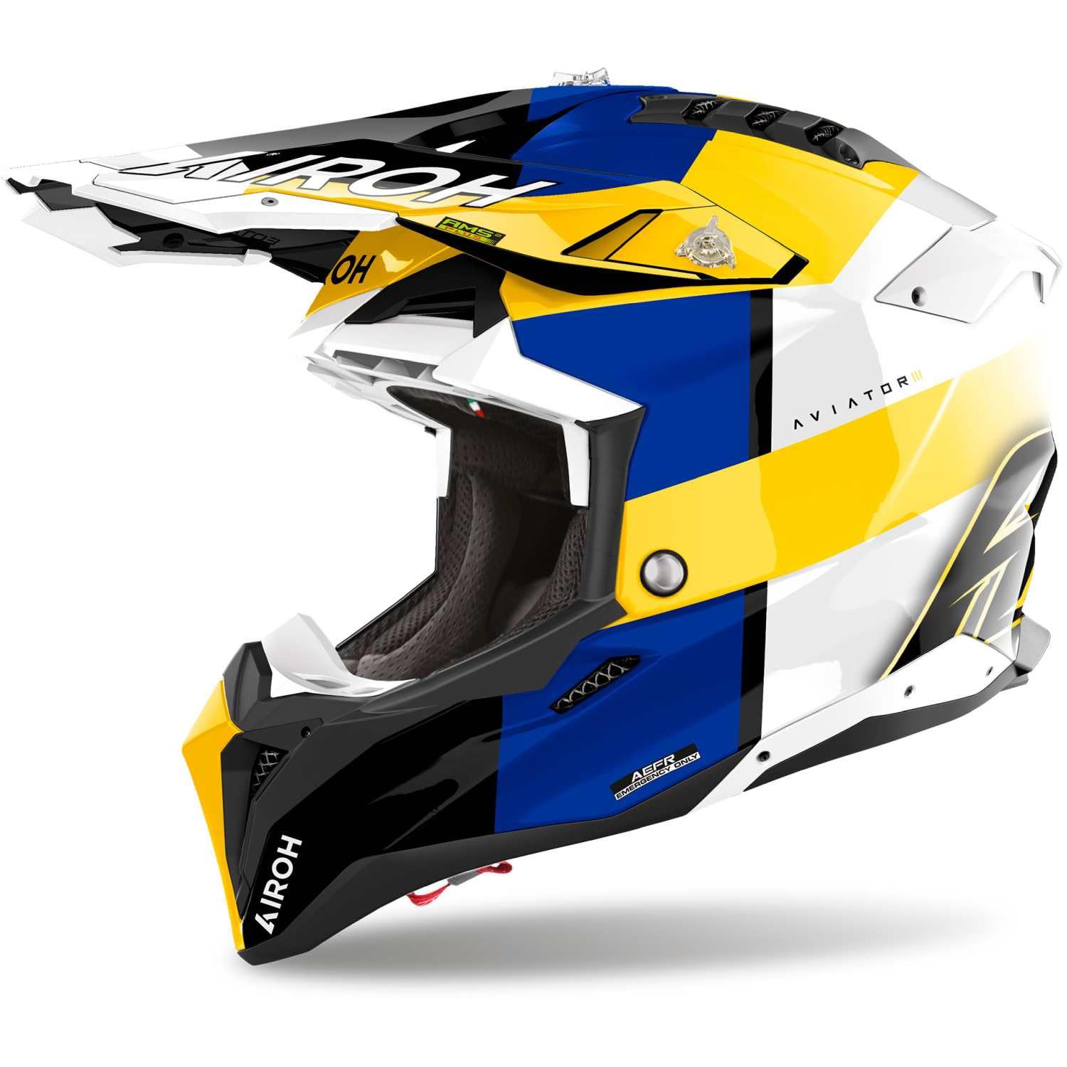 AIROH AVIATOR 3 MONARCH BLUE/YELLOW GLOSS S AIROH AVIATOR 3 MONARCH BLUE/YELLOW GLOSS S von AIROH