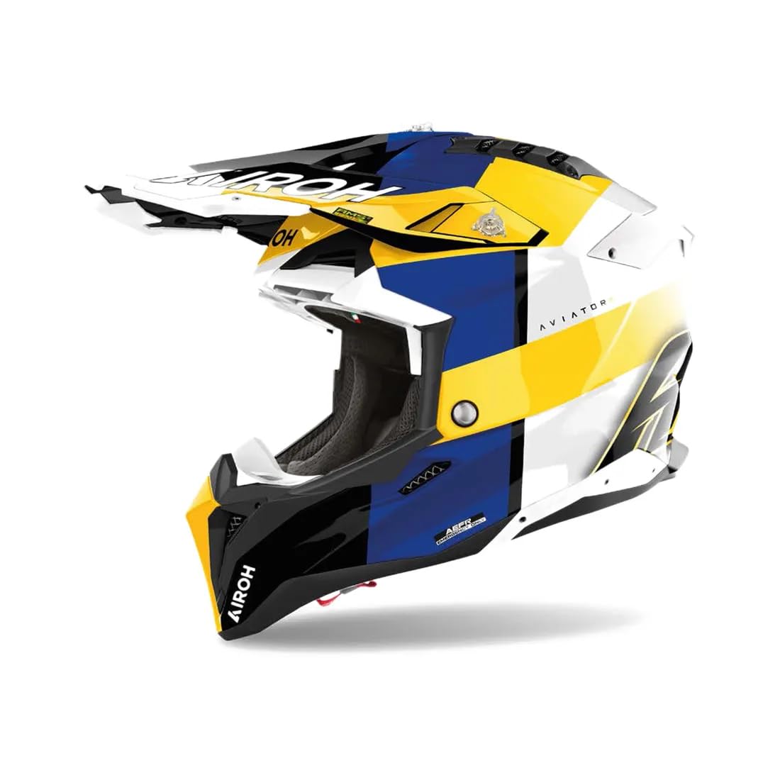 AIROH AVIATOR 3 MONARCH BLUE/YELLOW GLOSS XXL AIROH AVIATOR 3 MONARCH BLUE/YELLOW GLOSS XXL von AIROH