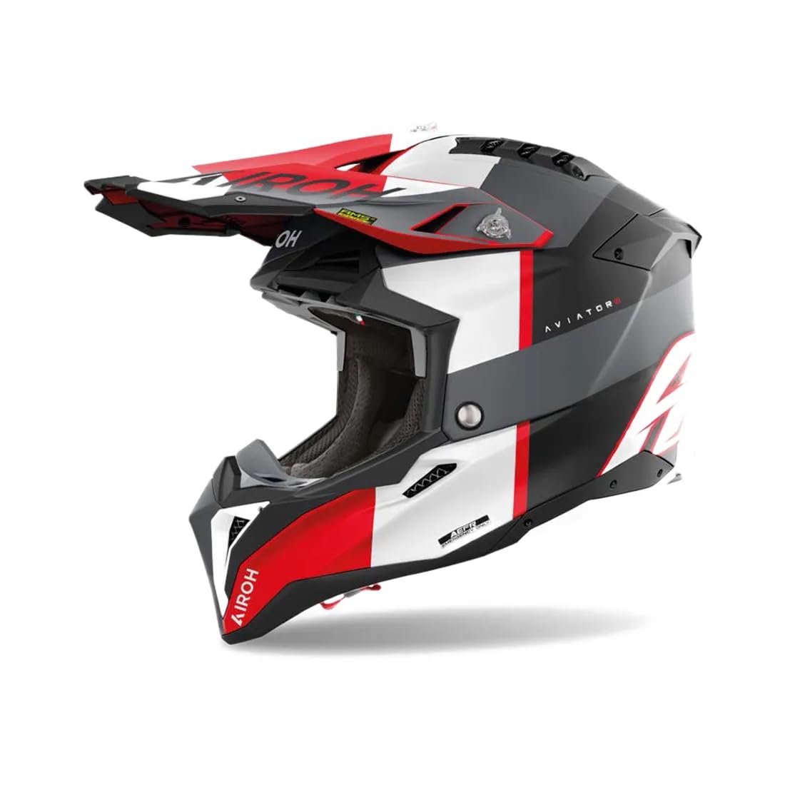 AIROH AVIATOR 3 MONARCH GREY/RED MATT XXL AIROH AVIATOR 3 MONARCH GREY/RED MATT XXL von AIROH
