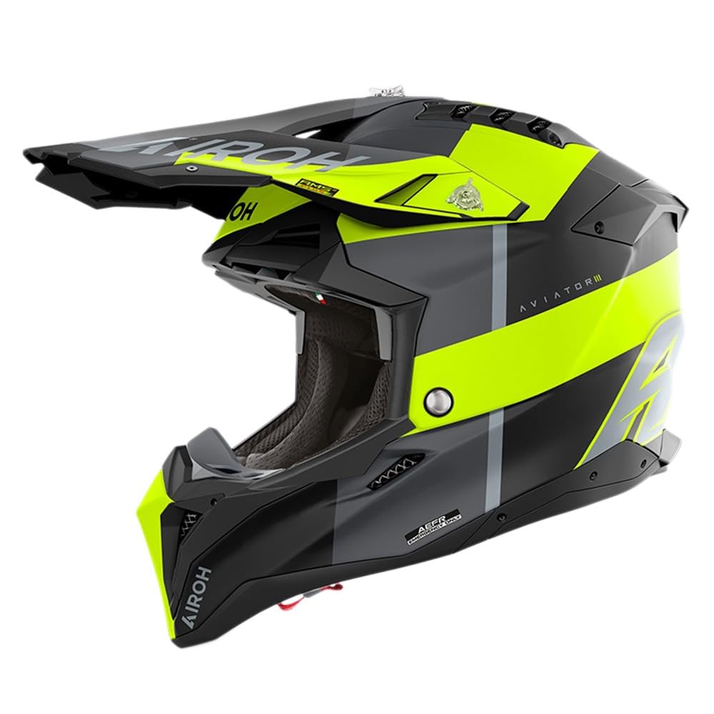 AIROH AVIATOR 3 MONARCH YELLOW MATT XL AIROH AVIATOR 3 MONARCH YELLOW MATT XL von AIROH