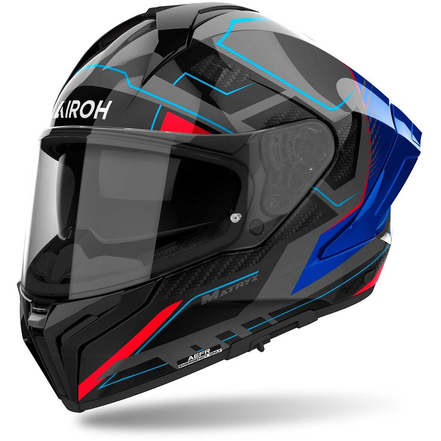 AIROH MATRYX ROCKET BLUE/RED GLOSS XXL AIROH MATRYX ROCKET BLUE/RED GLOSS XXL von AIROH