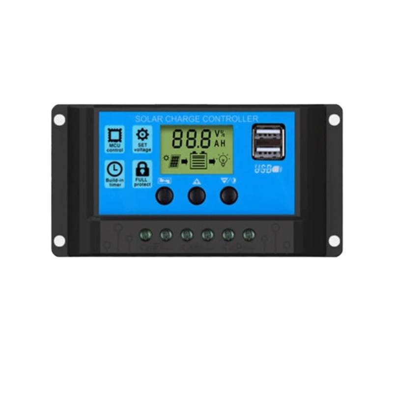 Solarregler, 400W-1000W 12V 24V 10A-30A Wasserdichte Windmühle Wind Generator Solar Panels Solar MPPT Laderegler Regler(30A) von AIRYSSFU