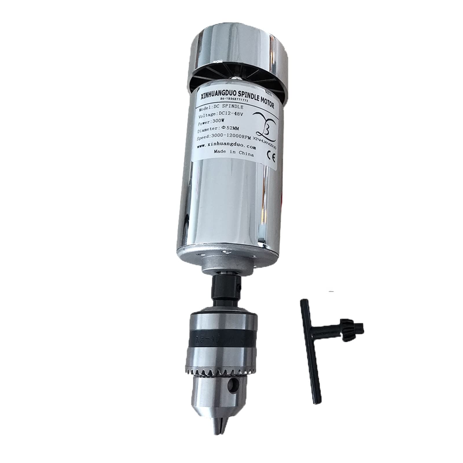 Spindelmotor, 200 W/300 W/400 W/500 W Graviermaschine Spindelmotor Luftkühlung Hochgeschwindigkeits-CNC (Bohrfutterspannbereich: 1,5–10 mm)(300W Spindle) von AIRYSSFU