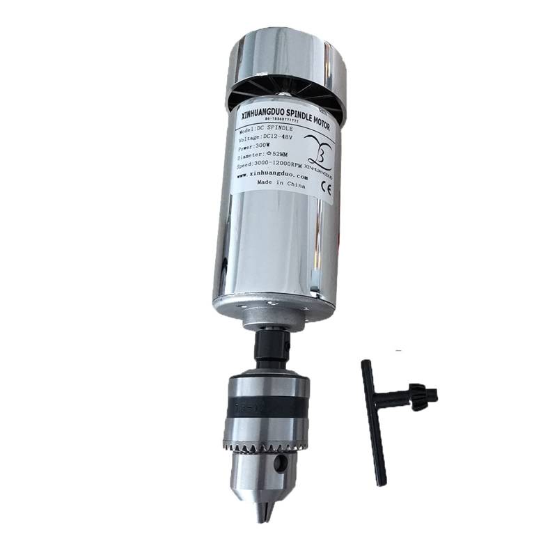 Spindelmotor, 200 W/300 W/400 W/500 W Graviermaschine Spindelmotor Luftkühlung Hochgeschwindigkeits-CNC (Bohrfutterspannbereich: 1,5–10 mm)(300W Spindle) von AIRYSSFU